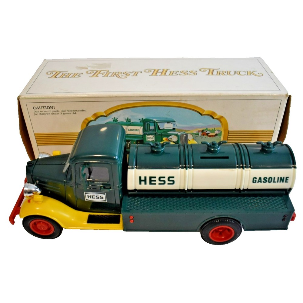 Hess Truck The First Hess Truck Toy Coin Bank 1982-83 Original Box (2)
